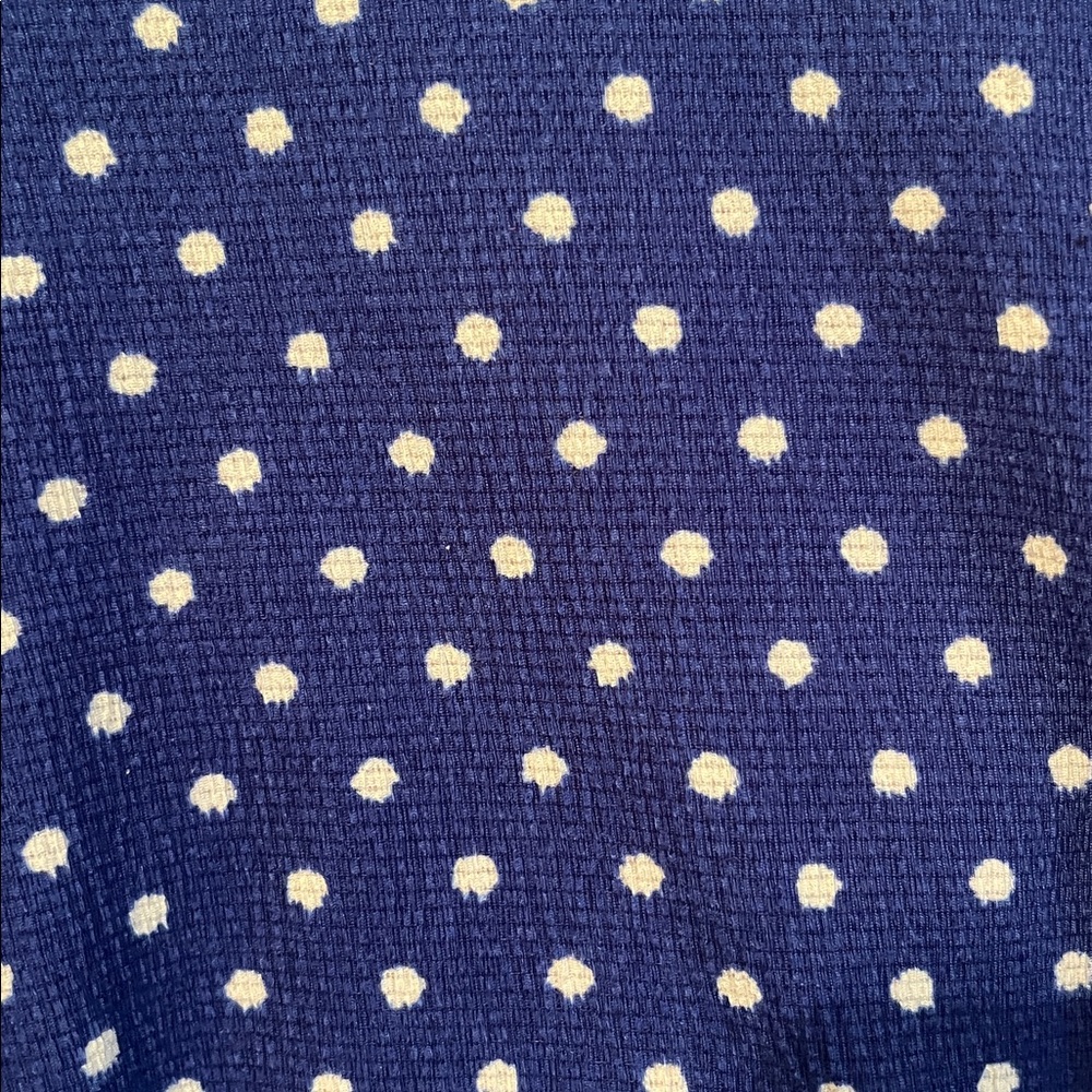 Vince Camuto Royal Blue Polka Dot Blouse - Picture 4 of 5